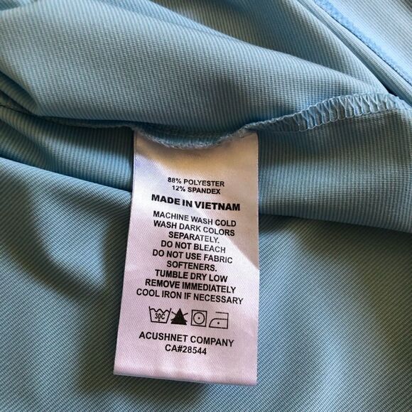 FootJoy Golf Polo Shirt Ice Blue Short Sleeve - Picture 5 of 7